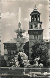 Salzburg Residenzbrunnen and Glockenspiel Postcard