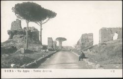 Appian Way Various Tombs Postcard