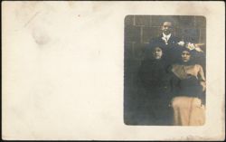 Group Portrait, Man and Two Women Postcard