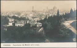 Panorama from Monte alle Croci Postcard