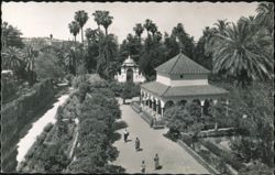 Gardens of the Alcazar, Pavilion of Charles V Postcard