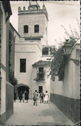 Seville: Jewry Lane, Santa Cruz Quarter, Congregational Church Postcard