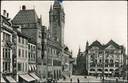 Marktplatz Street Scene Postcard