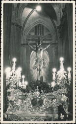 Crucifix in Cathedral, Seville Postcard