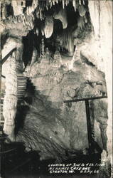 Meramec Caverns, Looking Up 3rd to 4th Floor Postcard