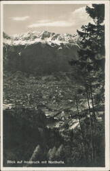 Innsbruck with Nordkette Mountains Postcard