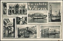 Un saluto da Venezia - Landmarks Collage Postcard
