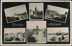 Marken Holland Multi-View Village Scenes Postcard