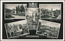 Amsterdam: Rembrandtsplein, Singel, Zuiderkerktoren Postcard