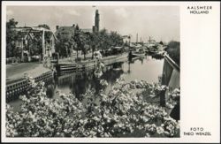 Van Cleeffkade with Central Aalsmeer Auction Postcard