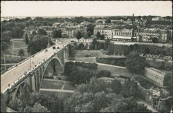 Pont Adolphe and Partial View of City Postcard