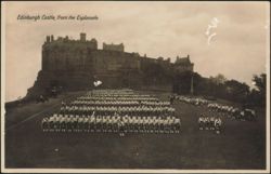 Edinburgh Castle, from the Esplanade Postcard