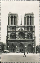 Notre-Dame Cathedral Facade Postcard
