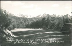 Siskiyou Mountains, Switchback Grade, Redwood Hwy Postcard