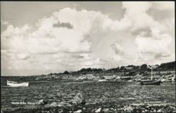 Haverdalsstrand Coastal View with Boats Postcard
