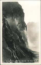 High Scalers Clinging to the Cliff Postcard