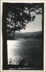 Sunset Lake Gregory Postcard