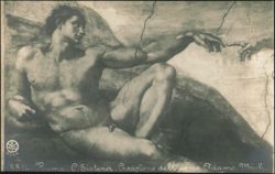 The Creation of Adam, Sistine Chapel Postcard