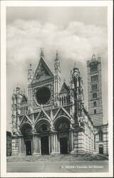 Siena Cathedral Facade Postcard