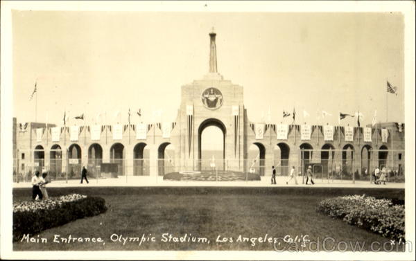Main Entrance Olympic Stadium Los Angeles California