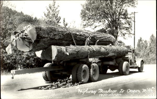 Highway Truckage To Oregon Mills Logging