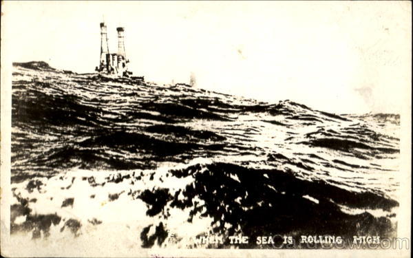 USS Vermont When The Sea Is Rolling High Navy