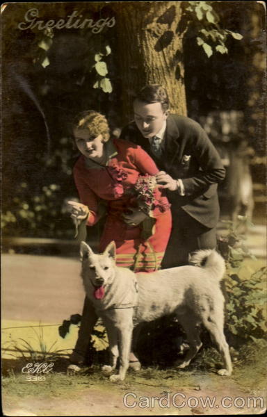 Couple with Dog Romance & Love