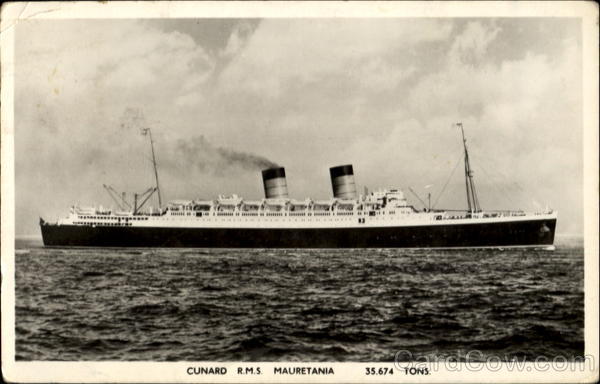 Cunard R. M. S. Mauretania Boats, Ships