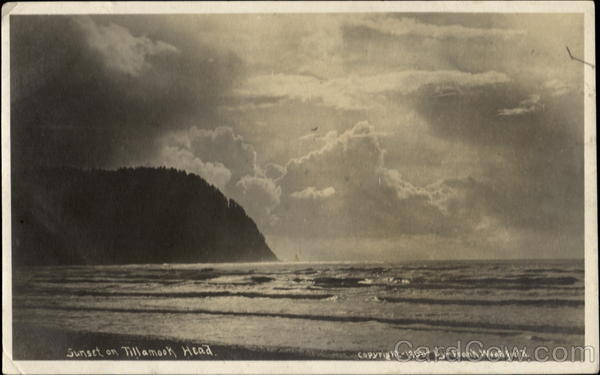 Sunset On Tillamook Head Scenic Oregon