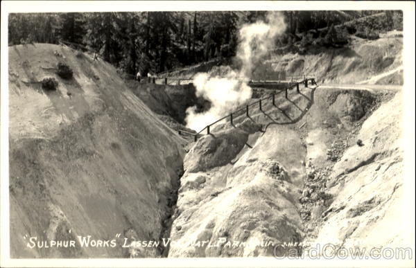Sulphur Works Lassen Volcanic National Park Scenic California