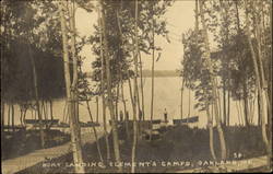 Boat Landing, Clements Camps Postcard