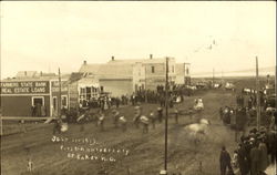 July 14, 1913 First Anniversary Baker, ND Postcard Postcard