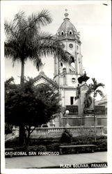 Cathedral San Francisco, Plazar Bolivar Panama Postcard Postcard