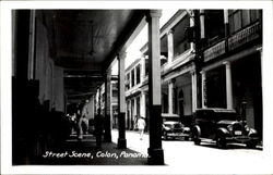 Street Scene, Colon Postcard