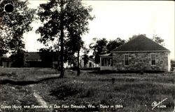 Guard House And Barracks At Old Fort Bridger Postcard