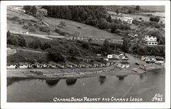 Camano Beach Resort And Camano Lodge Washington Ellis Postcard Postcard