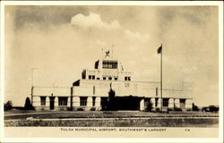 Tulsa Municipal Airport Oklahoma Postcard Postcard