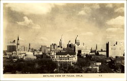 Skyline View Of Tulsa Postcard