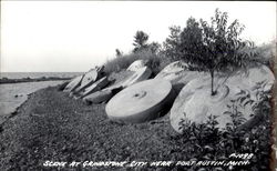 Scene At Grindstone City Port Austin, MI Postcard Postcard