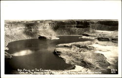 Dry Falls Of The Columbia Scenic, WA Postcard Postcard