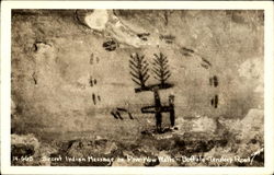 Secret Indian Message On Pow-Wow Walls, Buffalo tensleep Road Postcard