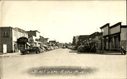 Street Scene Aitkin, MN Postcard Postcard