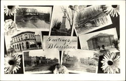 Blairstown Multi View Iowa Postcard Postcard