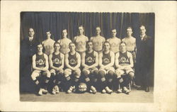 1915 YMCA Basketball Team Postcard