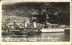 British Cruiser Gibraltar Postcard