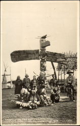 Chief Poking Fire And Medicine Man Postcard