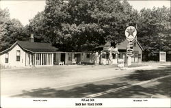 Snack Bar - Texaco Station Flo And Zack Postcard