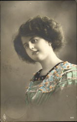 Tinted Woman Postcard
