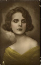 Hand Tinted Color Art Deco Postcard