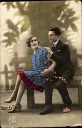 Hand Tinted Color Postcard